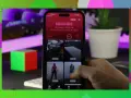 Un iPhone mostra l'app "Heavies" per liberare spazio, con file pesanti come video e foto.