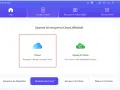 Interfaccia per il recupero dati iCloud. Seleziona "Recupero da iCloud" per accedere ai tuoi dati.
