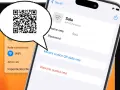 Codice QR per visualizzare password WiFi su Android. Mostra come condividere la rete "Sala" tramite QR code.