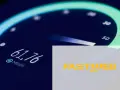 Misurazione velocità internet: 61,76 Mbps. Il logo Fastweb in basso a destra.