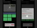 Schermata di calibrazione touch Android. Dopo la calibrazione, appare un messaggio di successo.