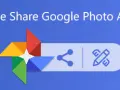 Logo Google Foto con icone di condivisione e modifica. Un modo semplice per creare un album condiviso Google Foto.