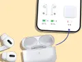 AirPods con batteria al 67% e 61%, ma la custodia airpods non si carica, mostrando solo il 3%.