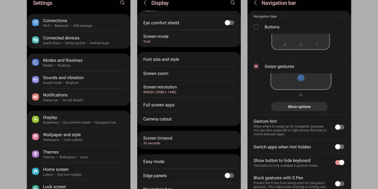 Impostazioni del telefono: Naviga in Display > Wallpaper e stile per cambiare lo sfondo.