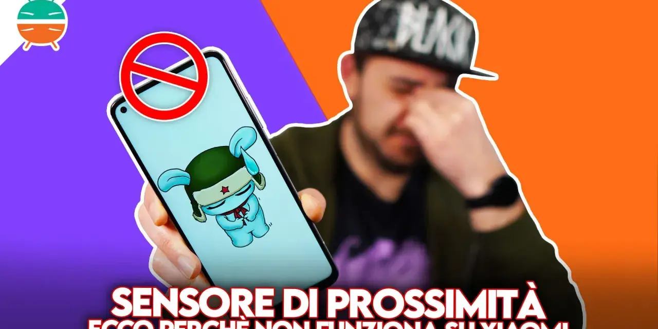 Schermo Xiaomi con simbolo divieto, sensore di prossimità non funziona durante le chiamate.