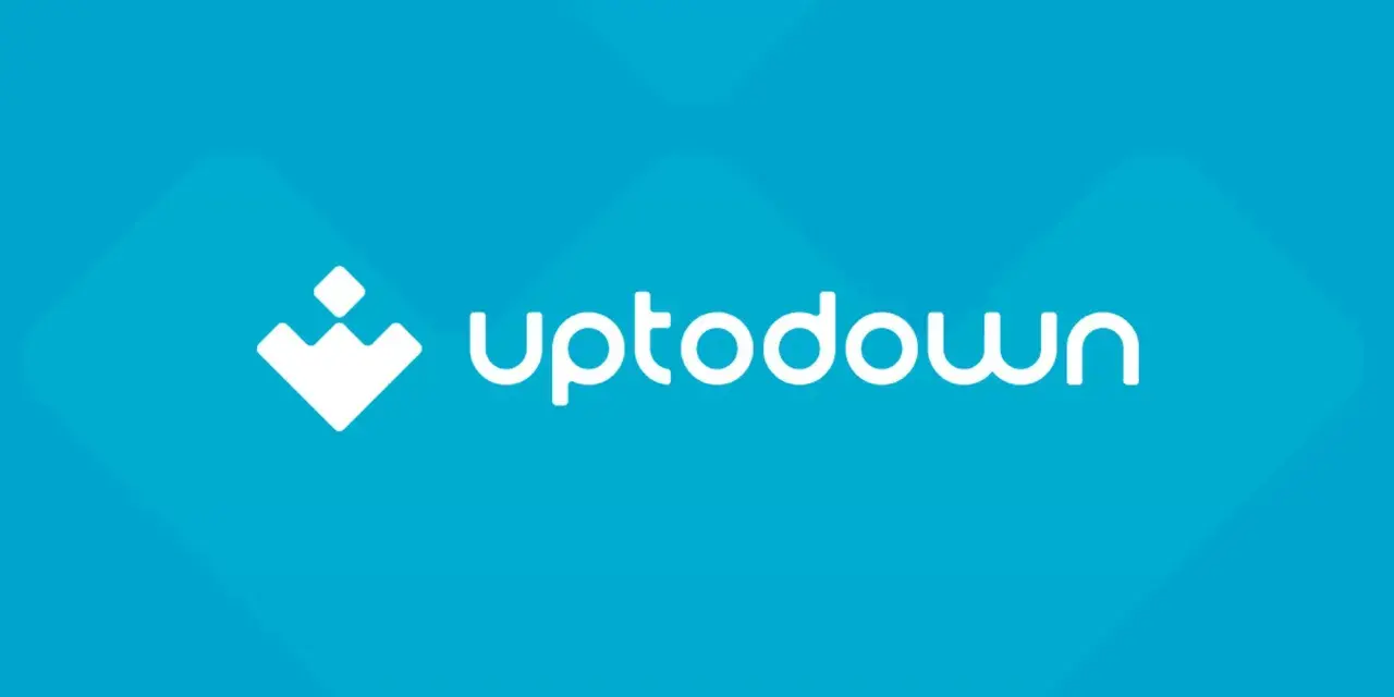 Logo bianco di Uptodown su sfondo blu. Scarica app in modo sicuro con Uptodown.