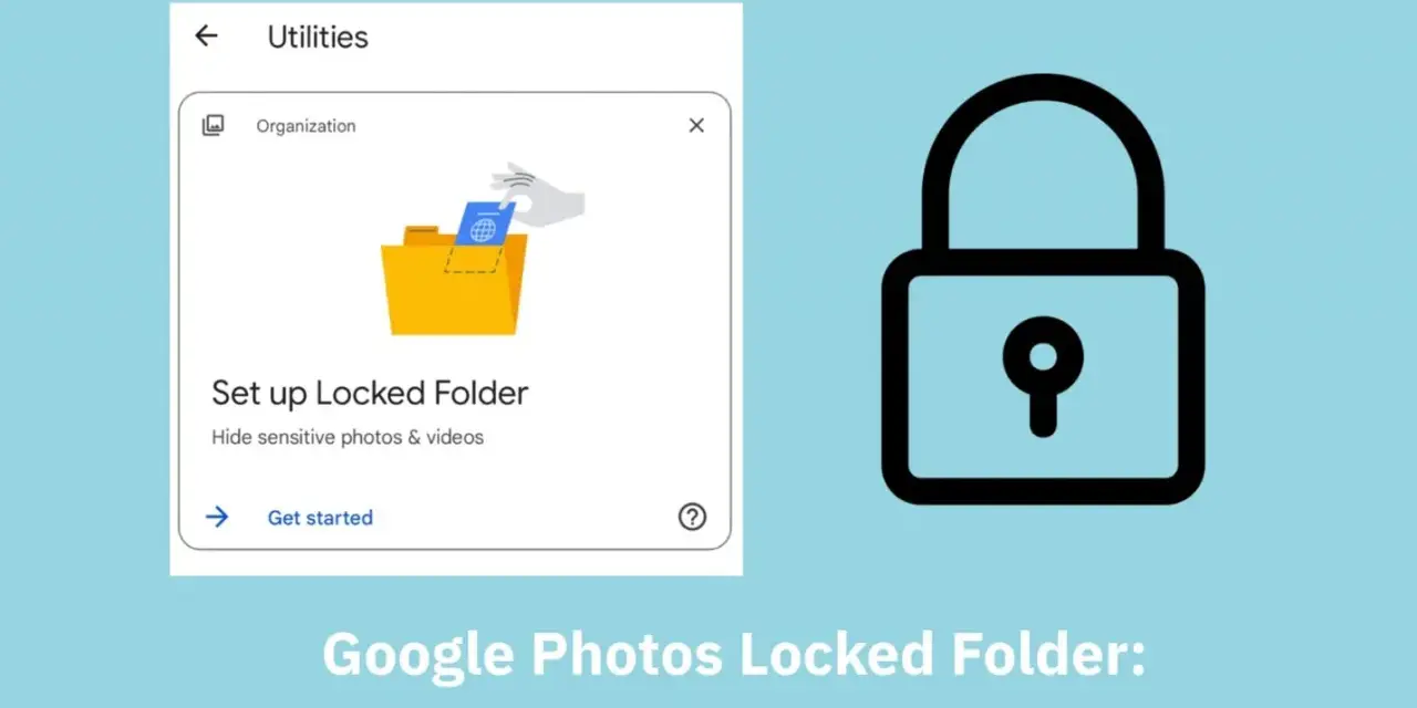 Schermata di Google Foto che mostra come impostare una cartella protetta per nascondere foto e video sensibili.