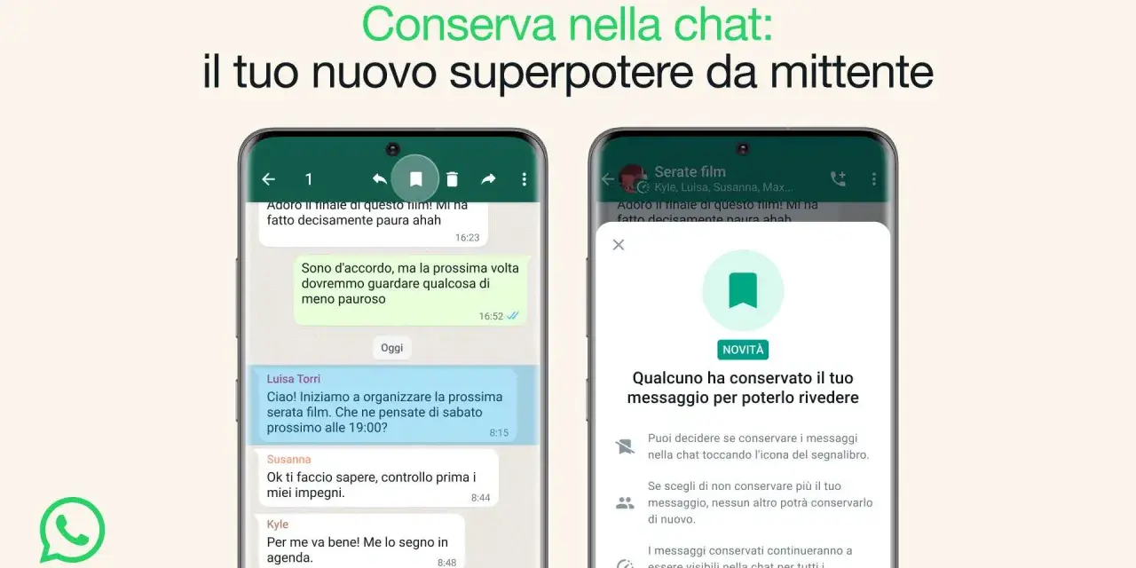 WhatsApp ti dà il superpotere di conservare i messaggi, trasformando i messaggi effimeri in ricordi.