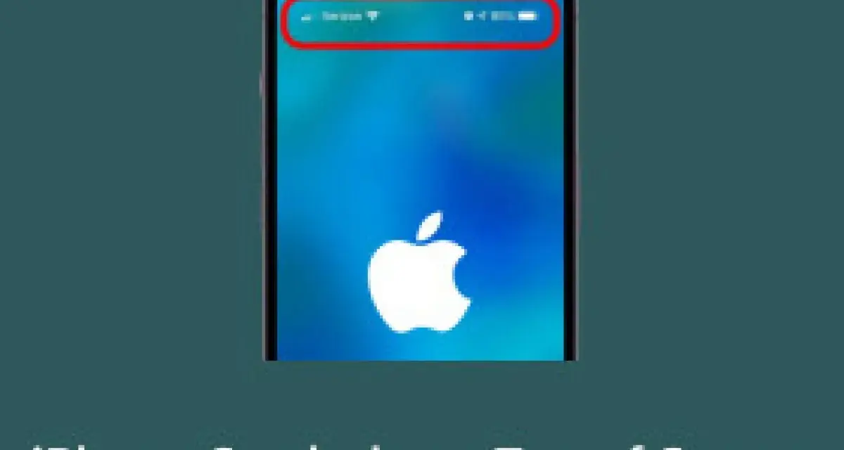 Schermata iPhone con simboli cellulare significato: segnale, Wi-Fi, batteria.