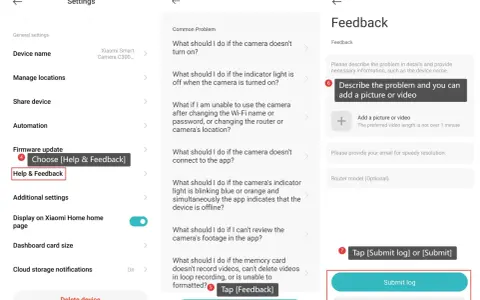 Schermata di impostazioni Xiaomi con opzione "Help & Feedback" evidenziata. Utile per capire app feedback Xiaomi cos'è.