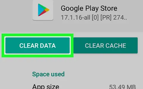 Schermata di Google Play Store con opzione "Cancella dati" evidenziata, utile per chi cerca come togliere il controllo genitori Family Link.