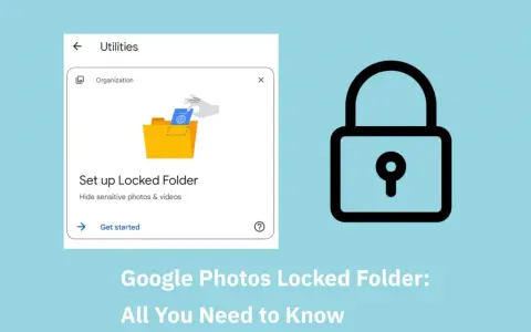 Schermata di Google Foto che mostra come impostare una cartella protetta per nascondere foto e video sensibili.
