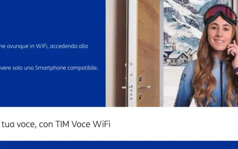 TIM Voce WiFi: parla ovunque con smartphone compatibili. Qualità voce migliorata.