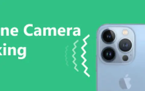 Il modulo fotocamera iPhone fa rumore strano. Icona di vibrazione accanto al testo.