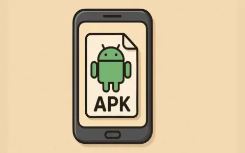Icona Android su un foglio con scritto APK. Messaggio: app non compatibile con il tuo dispositivo.