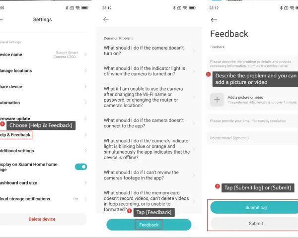 Schermata di impostazioni Xiaomi con opzione "Help & Feedback" evidenziata. Utile per capire app feedback Xiaomi cos'è.