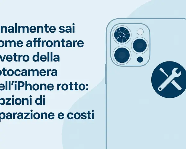 Vetro fotocamera iPhone rotto? Scopri le opzioni di riparazione e i costi per risolvere il problema.