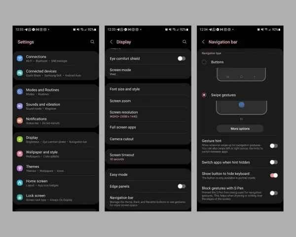Impostazioni del telefono: Naviga in Display > Wallpaper e stile per cambiare lo sfondo.