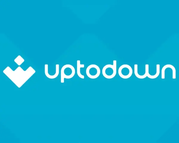 Logo bianco di Uptodown su sfondo blu. Scarica app in modo sicuro con Uptodown.