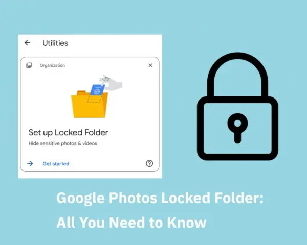 Schermata di Google Foto che mostra come impostare una cartella protetta per nascondere foto e video sensibili.