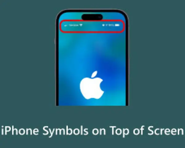 Schermata iPhone con simboli cellulare significato: segnale, Wi-Fi, batteria.