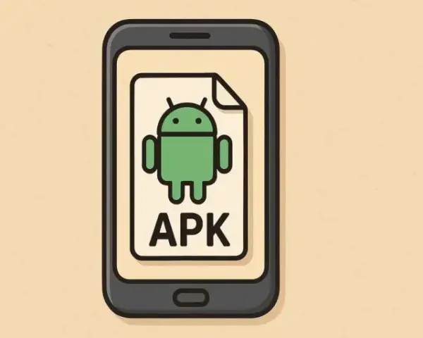 Icona Android su un foglio con scritto APK. Messaggio: app non compatibile con il tuo dispositivo.