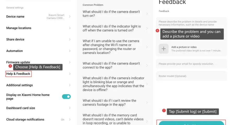 Schermata di impostazioni Xiaomi con opzione "Help & Feedback" evidenziata. Utile per capire app feedback Xiaomi cos'è.
