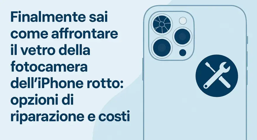 Vetro fotocamera iPhone rotto? Scopri le opzioni di riparazione e i costi per risolvere il problema.