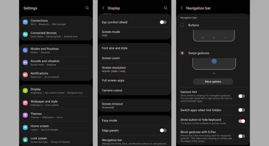 Impostazioni del telefono: Naviga in Display > Wallpaper e stile per cambiare lo sfondo.