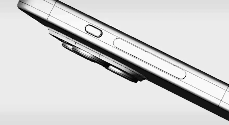 Dettaglio di un iPhone con il tasto laterale non funzionante, un difetto di design che preoccupa.