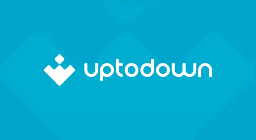 Logo bianco di Uptodown su sfondo blu. Scarica app in modo sicuro con Uptodown.