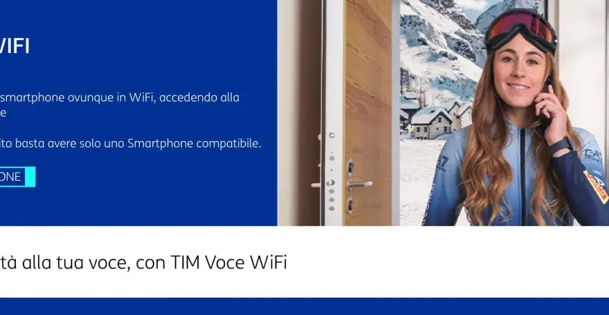 TIM Voce WiFi: parla ovunque con smartphone compatibili. Qualità voce migliorata.