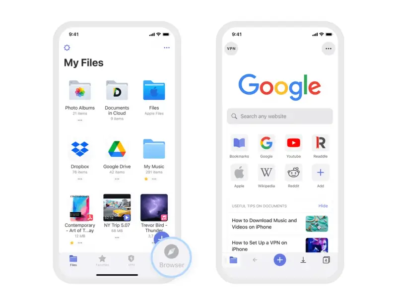 Schermate di un iPhone che mostrano come aggiungere ai preferiti su Safari.